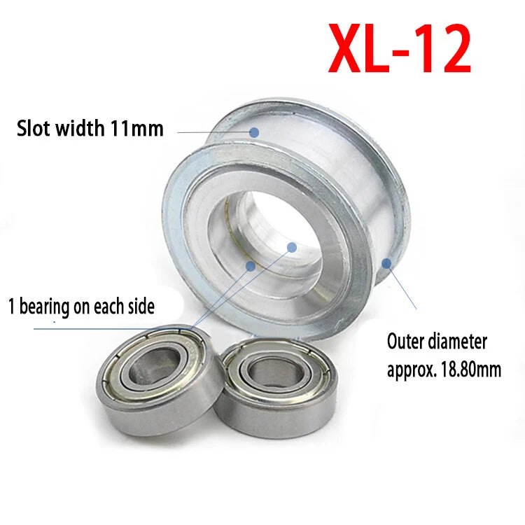 XL Idler Timing Pulley Double Side Bearing Timing Belt For Width 11mm - 16mm