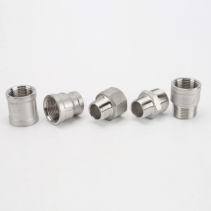 BSP Male Female Thread Connector – Stainless Steel Pipe Fittings (1/2" to 1")