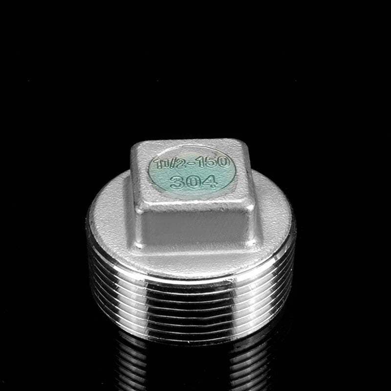 304 Stainless Steel BSP Pipe Plug & Cap Fittings — Male Plugs & Female Blanking Caps