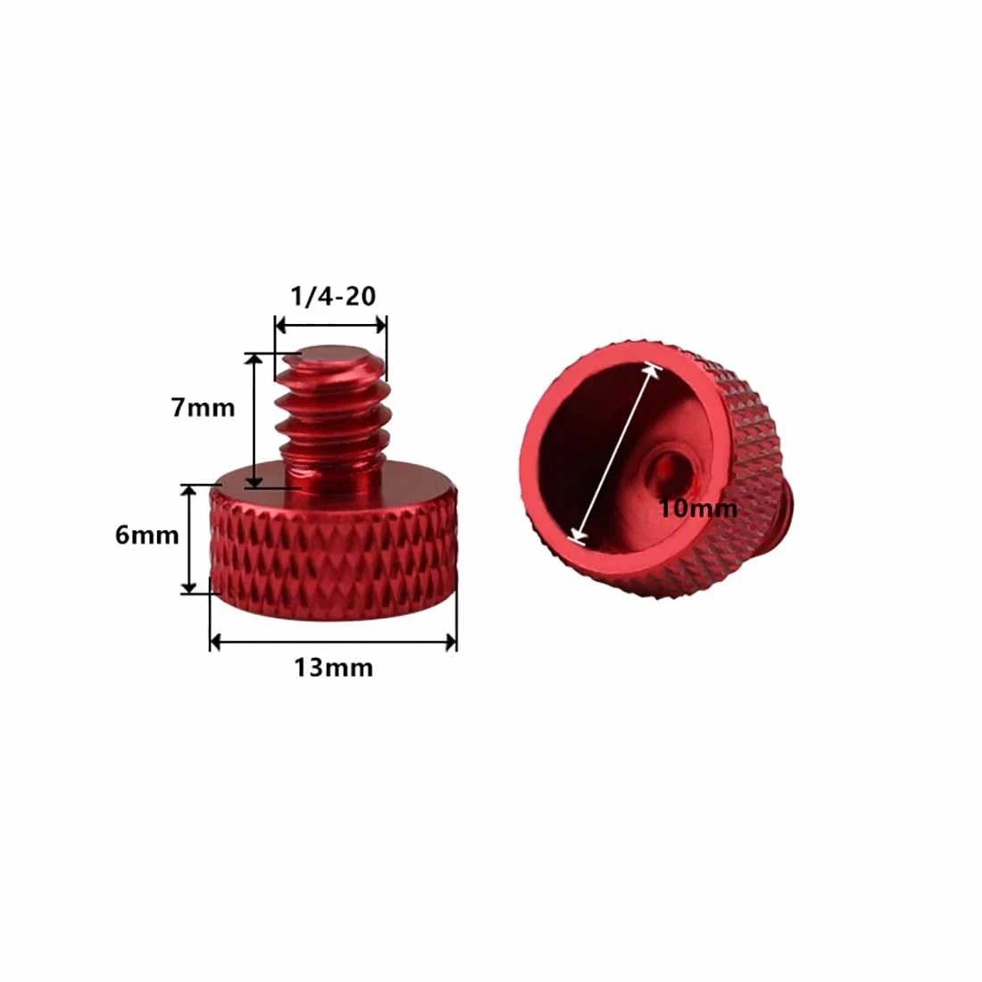 1/4" Camera Thumb Screws – Aluminum Alloy & Stainless Steel Pan Head Adapter Bolts - HomeDIYer