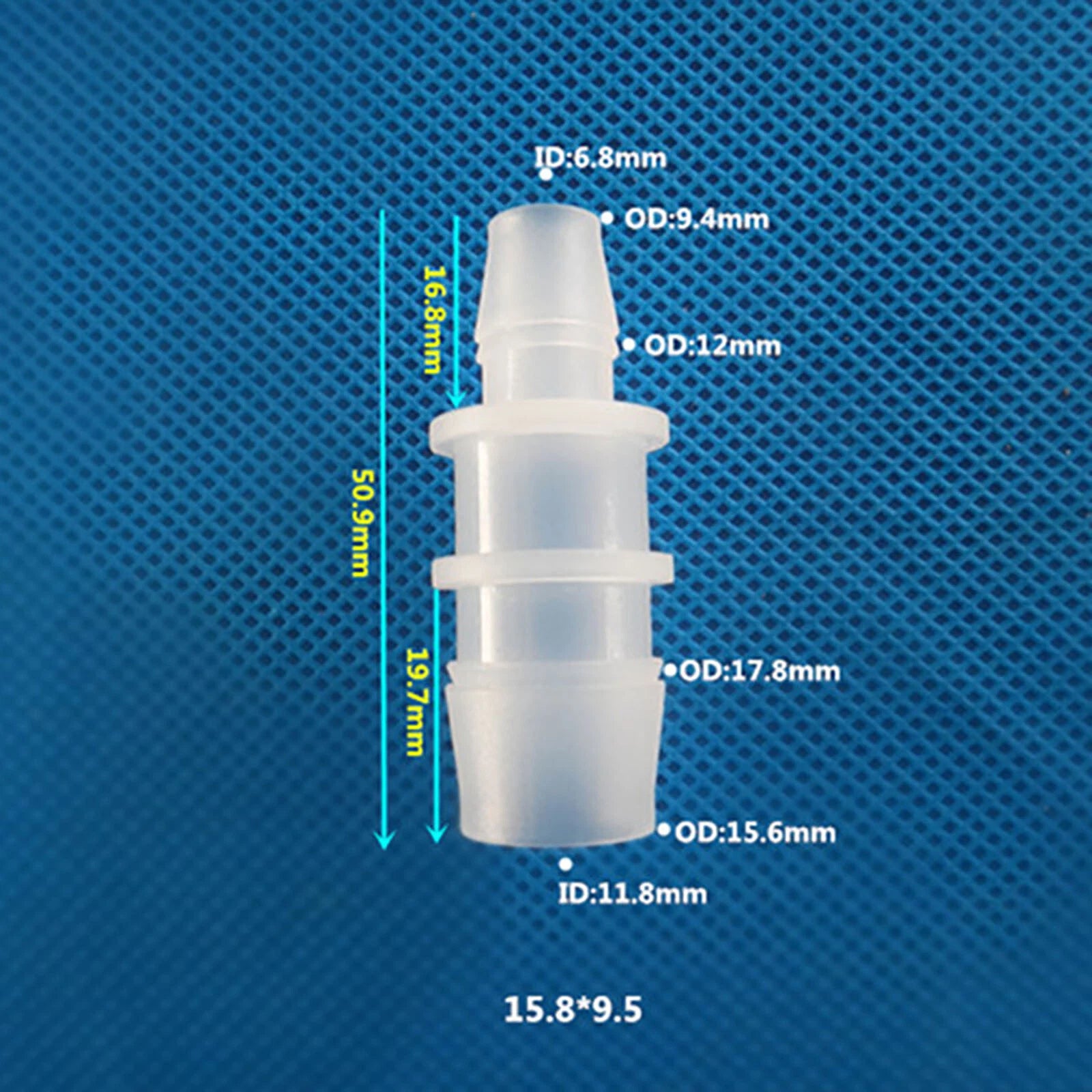 Reducing Coupling Straight Hose Pipe Plastic Adapter Fittings Connector Joint
