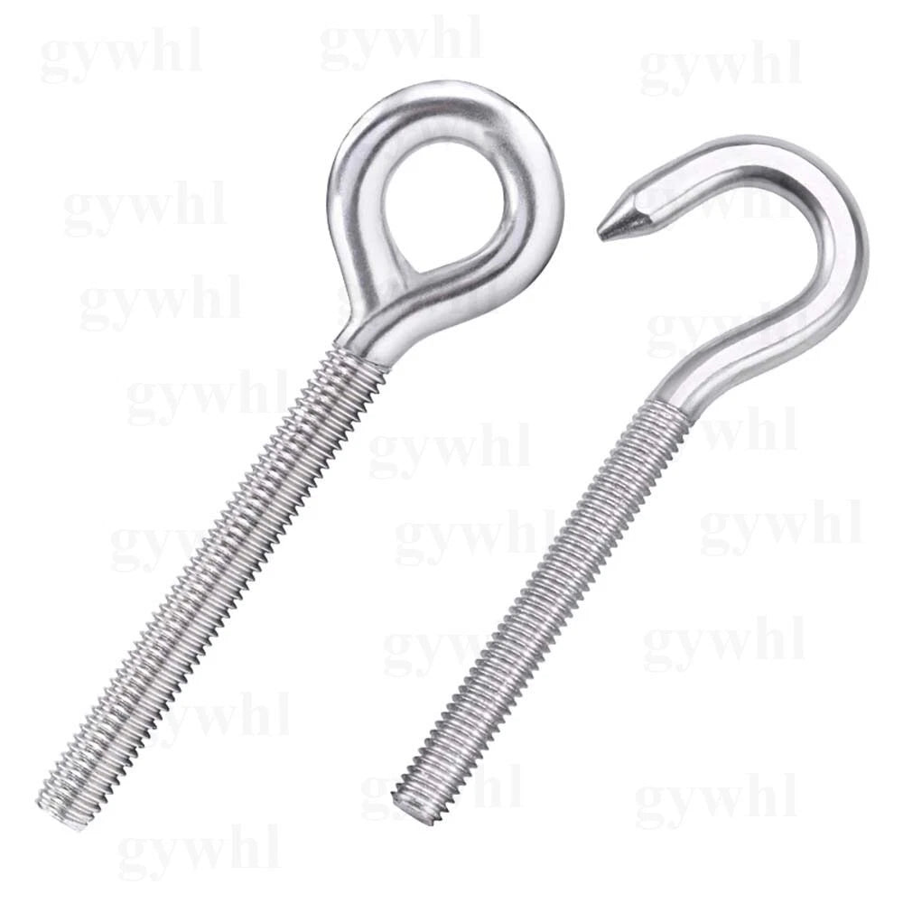 Heavy Duty Stainless Threaded Eye Hook Bolt Ring Bolts for Garden Fence Projects