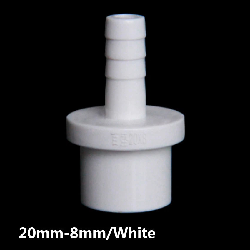 PVC Plastic Pipe Fittings Adapter Connector 20 25mm Sleeve x Hose Nozzle 5-20mm