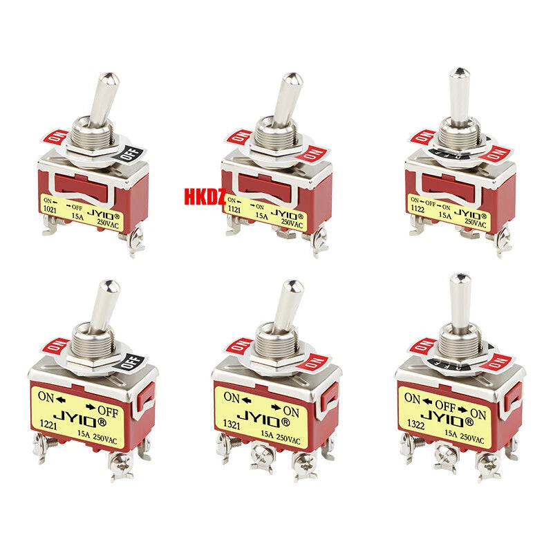 Heavy Duty Toggle Switch — 2/3 Position SPST DPDT, BEM & E-TEN Series, Pin or Screw Terminal