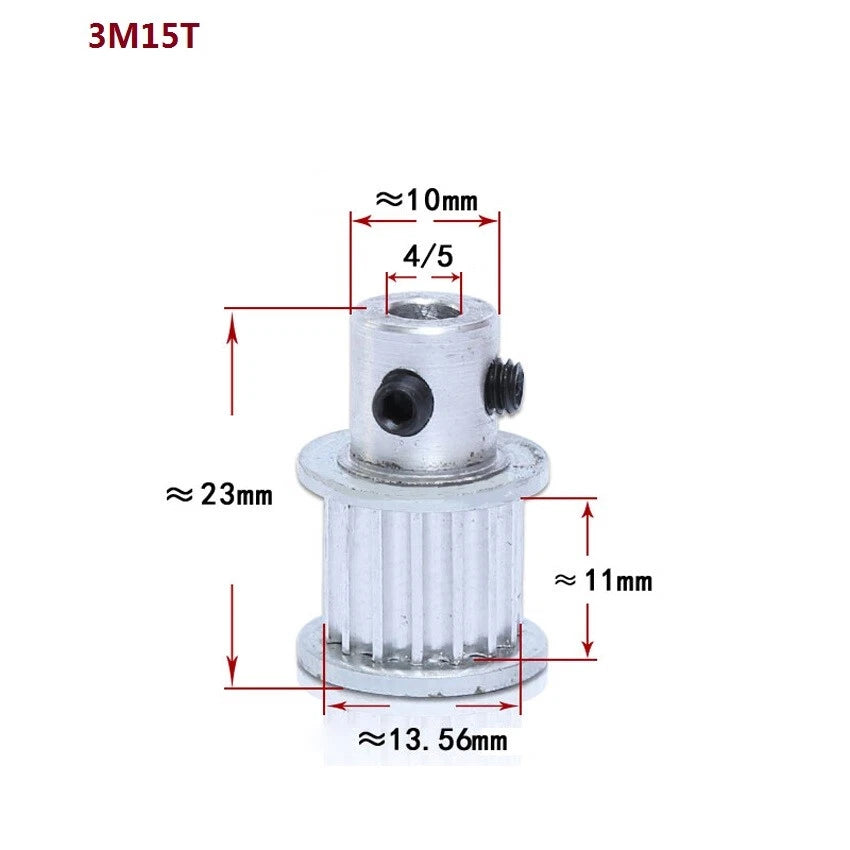 HTD-3M 12T-150T Timing Belt Pulley Pitch 3mm Tooth Width 11mm Synchronous Wheel
