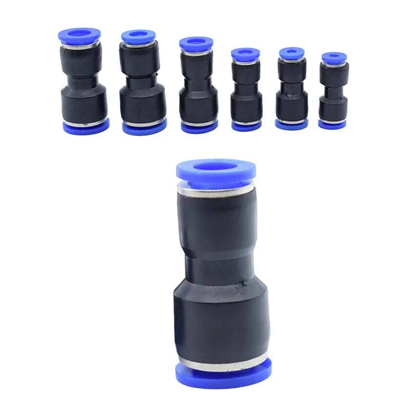 4- 16mm Nylon Pneumatic Push Fit Connector Tube Pipe Joiner Air Water Lines Hose