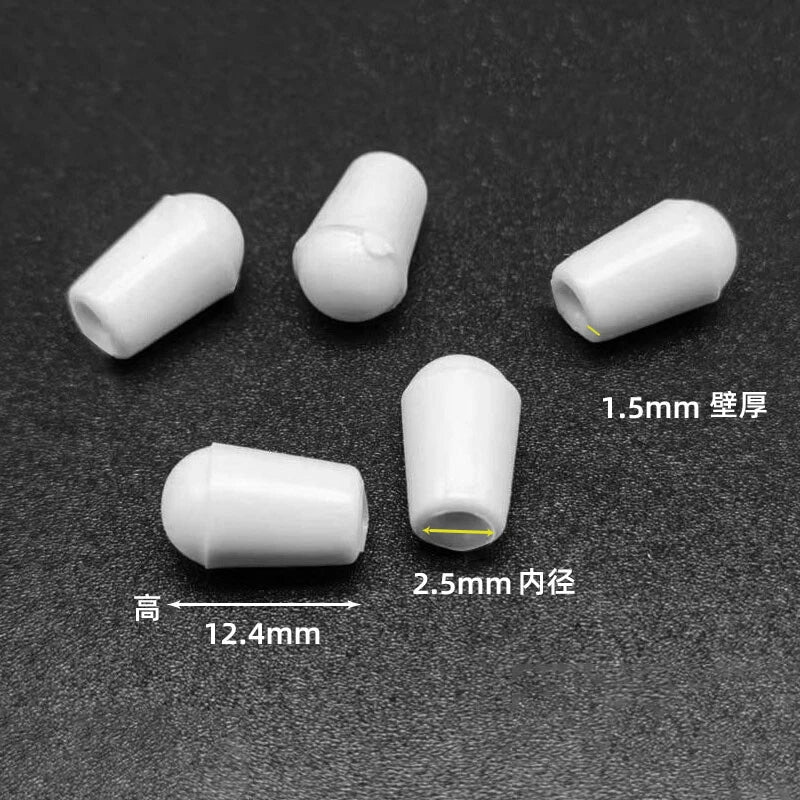 Goobetter Round PVC Rubber End Caps – 2.5mm to 19mm (Black, White, Transparent)