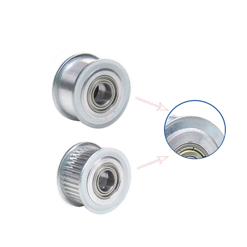 2GT Smooth-Tooth Idler Pulley 16Tooth - 40Tooth Bore 3mm 4mm 5mm 6mm 7mm 8mm
