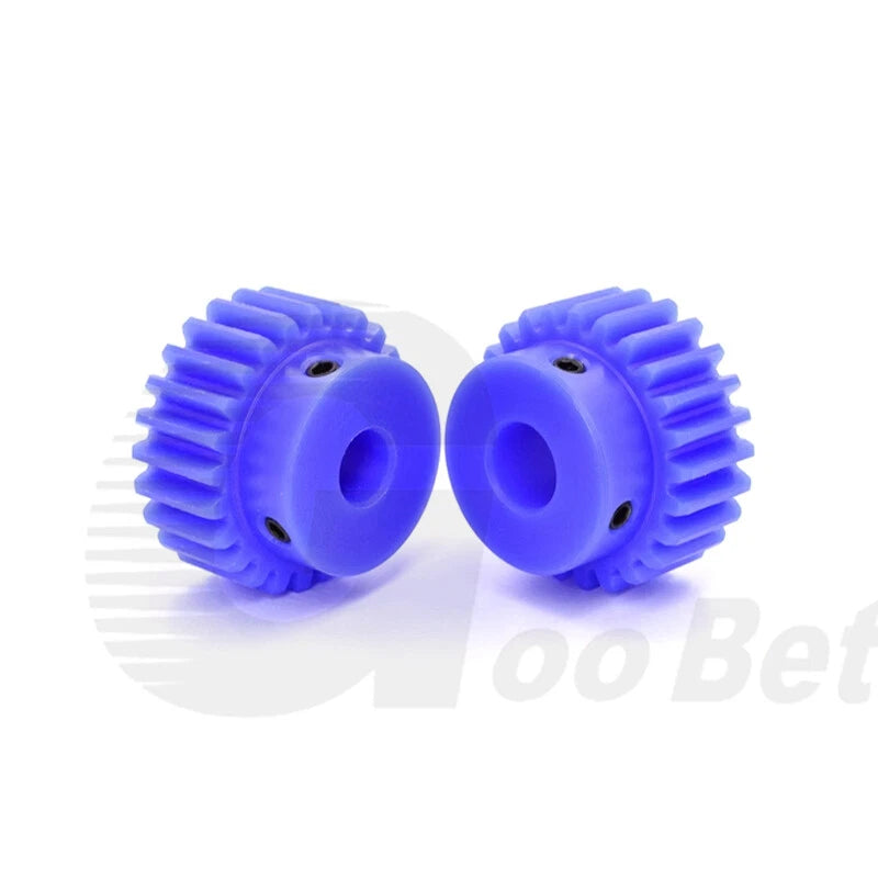 Mod 1/1.5/2 Precision Spur Gear Pinion 15-120 Tooth with Step Bore 4-16mm Nylon