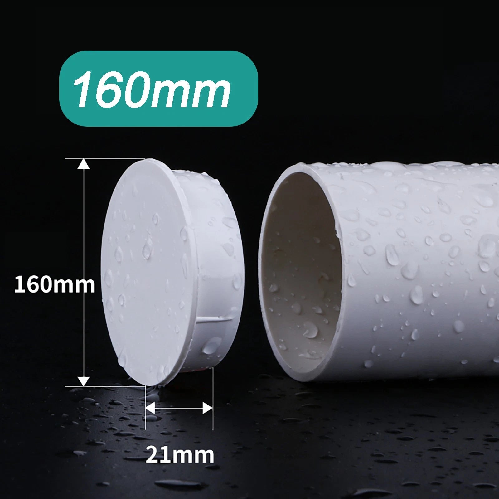 PVC Blanking Plug End Cap — Drain Pipe Stopper 50mm / 75mm / 110mm / 160mm