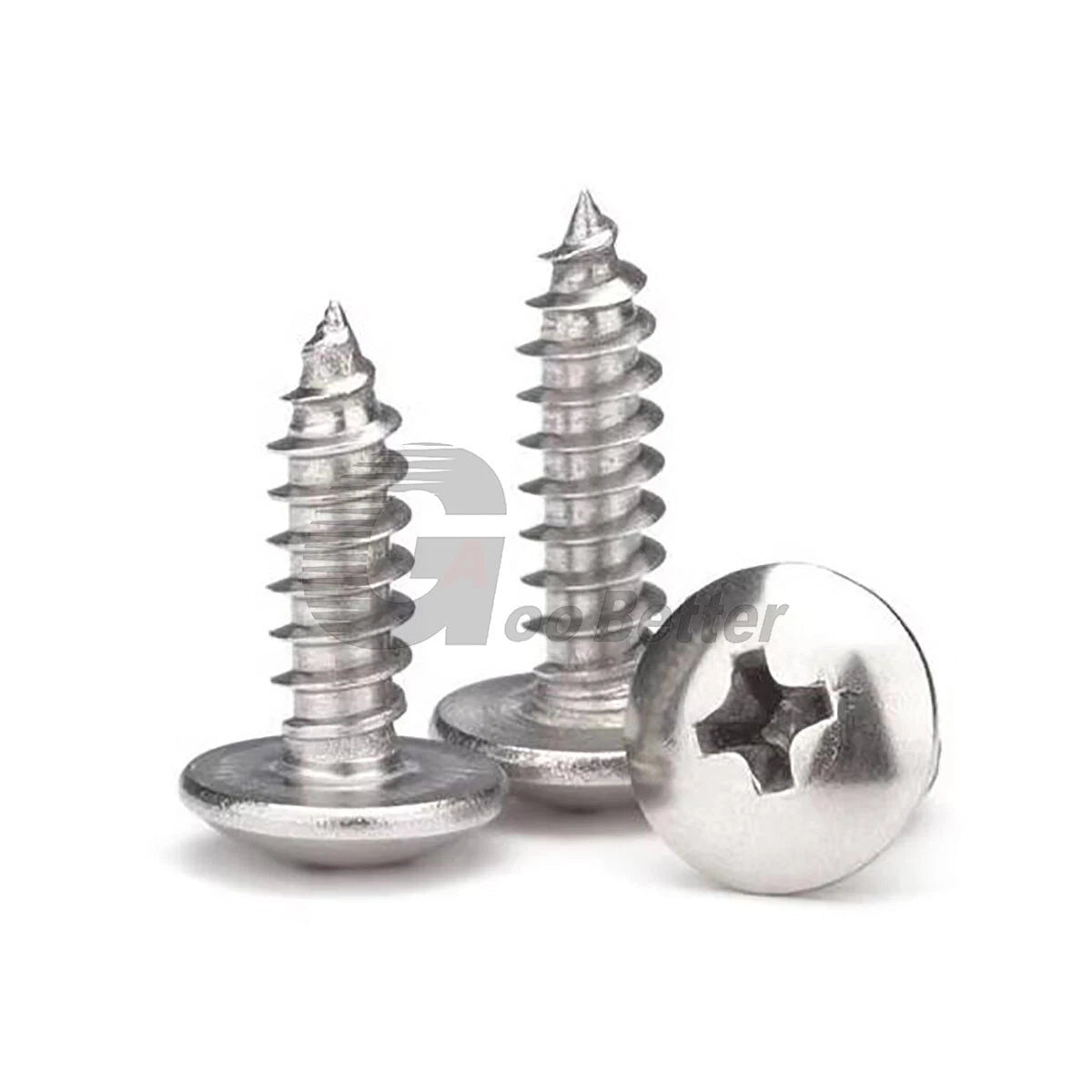 M5 M5.5 M6 M6.3 Phillips Truss Head Self Tapping Screws – A2 304 Stainless Steel