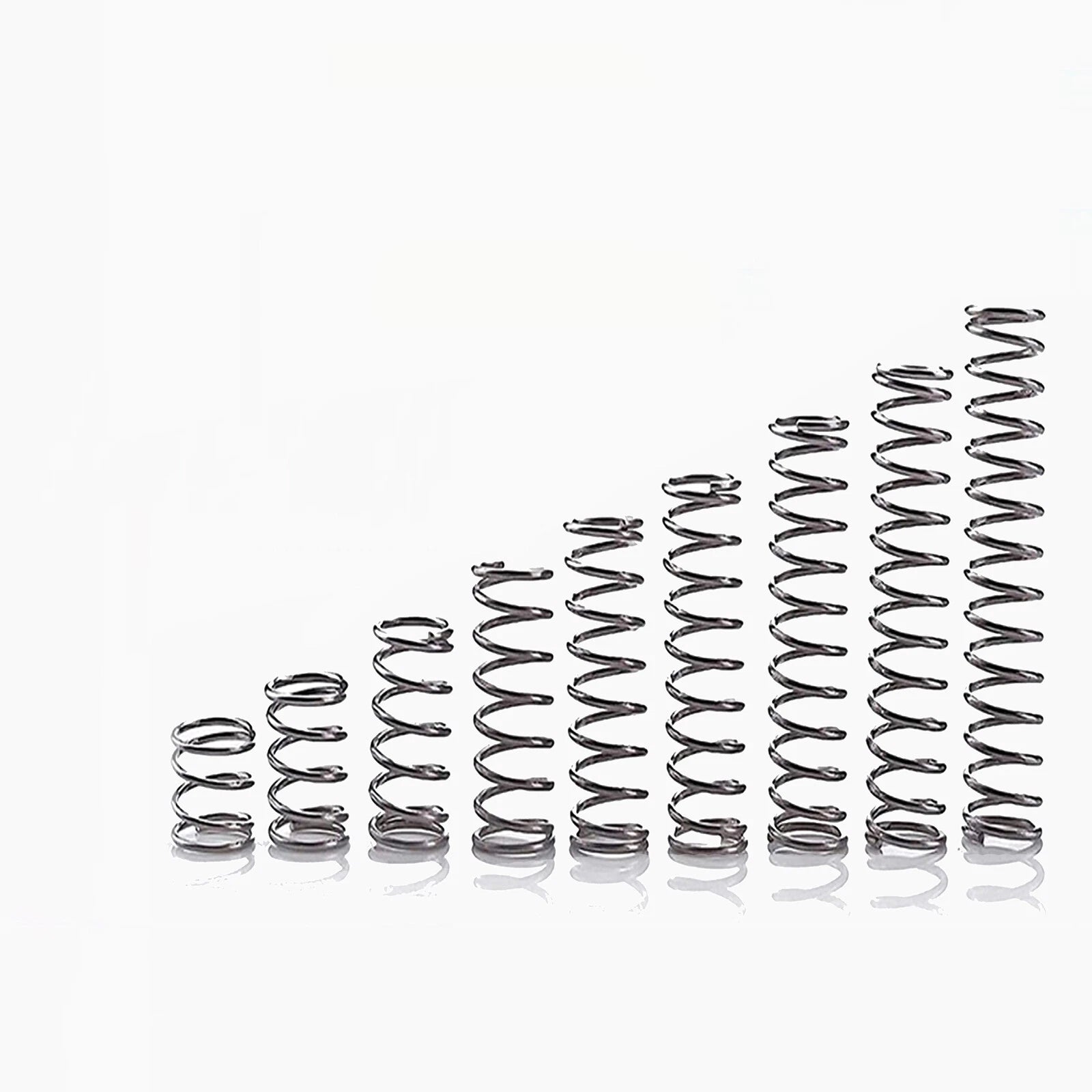 10Pcs Wire Dia.0.3/0.4/0.5mm OD 3mm-10mm Small Springs Compression Spring Steel