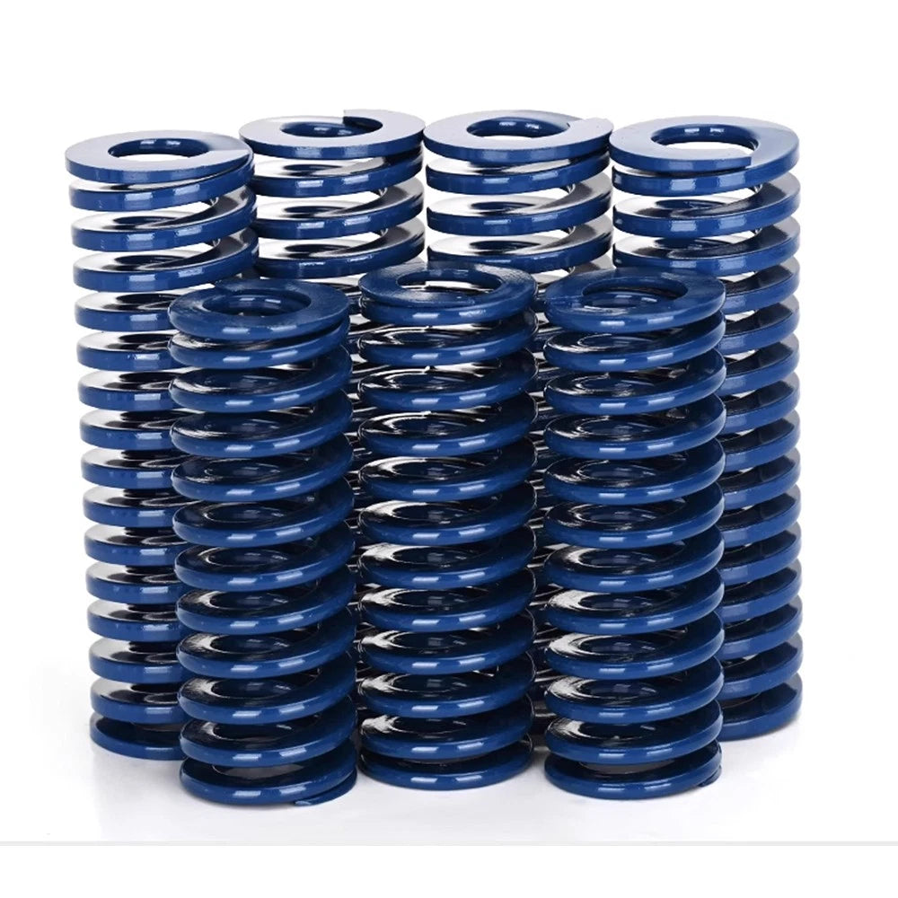 Spiral Stamping Light Load Compression Mould Spring 15-300mm Long Blue 8-40mm OD