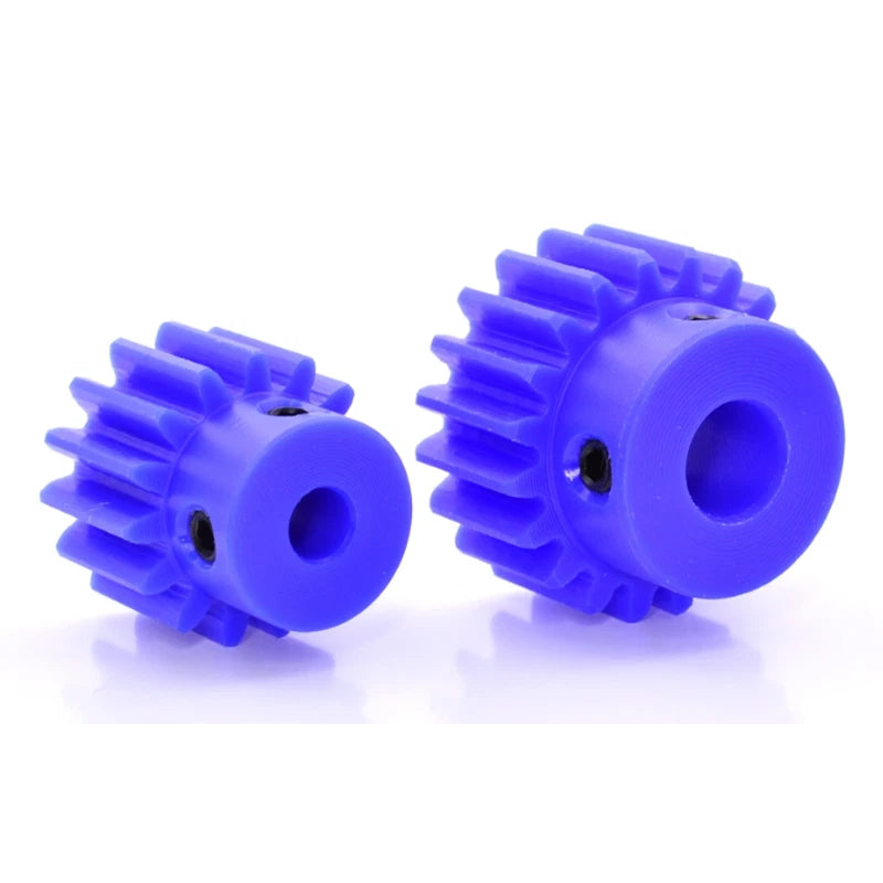1.5 Mod Blue Nylon Spur Gear 12-60T Bore 6-12mm Pinion Gear With Step Motor Gear