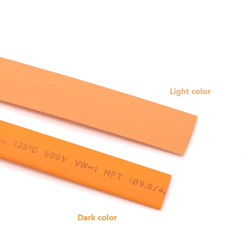 Orange PE Heat Shrink Tubing 2:1 — Electrical Wire Sleeving 1mm to 50mm