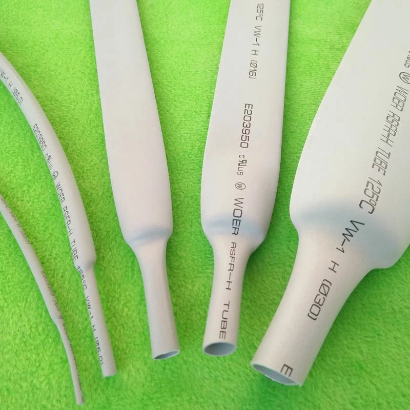 Grey PE Heat Shrink Tubing 2:1 — 1mm to 50mm Diameter, 1–10 Meter Lengths