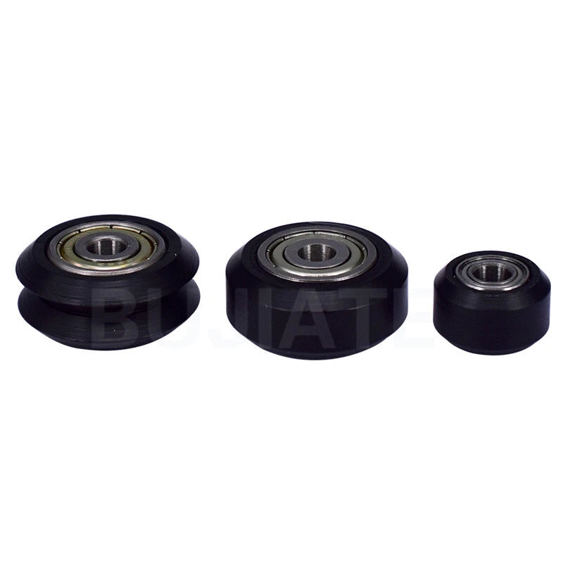 POM Plastics Wheel with Bearing Round Pulley Durable Linear Bearing 3D Printer