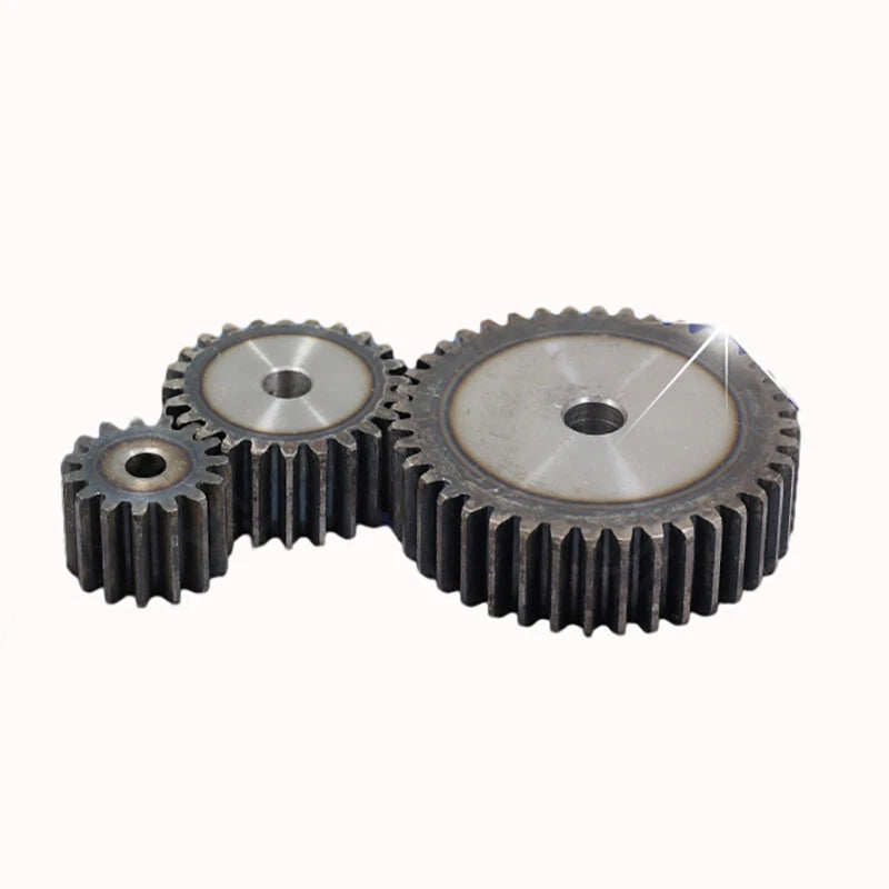 1.5 Mod Spur Gear 10T to 100T Teeth Flat Gear Motor Transmission Gear 45# Steel