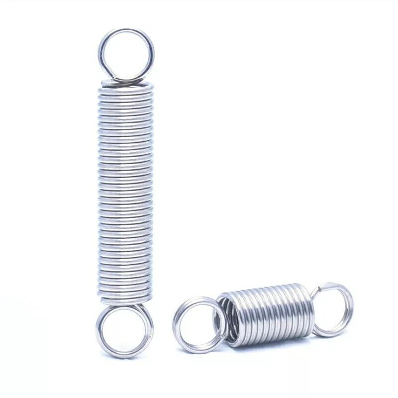 Double Coil L - Shaped Tension Spring/Double Closed - Loop Spring Stainless Steel 0.6mm - HomeDIYer