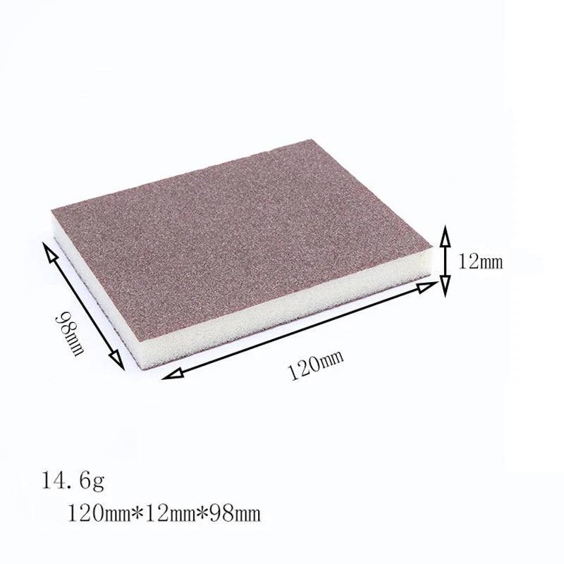 Rectangular Foam Sanding Blocks — P60 to P600 Grit Wet & Dry Sanding Sponge for Wood Metal Auto Paint