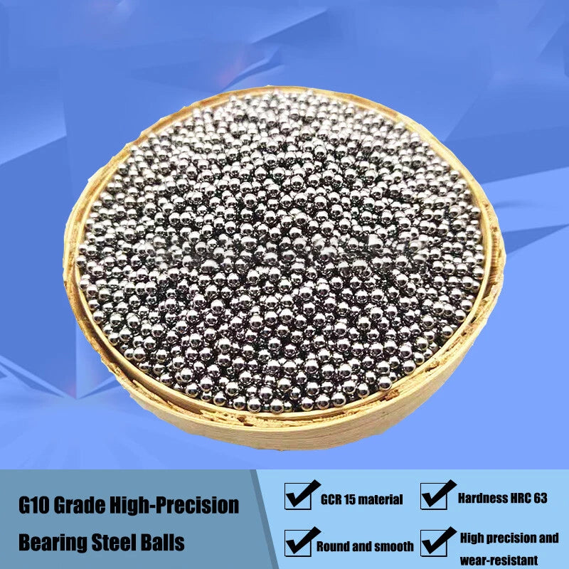 Precision Chrome Steel Ball Bearings, AISI 52100, Ø 1mm-9.5mm, G10 High Accuracy