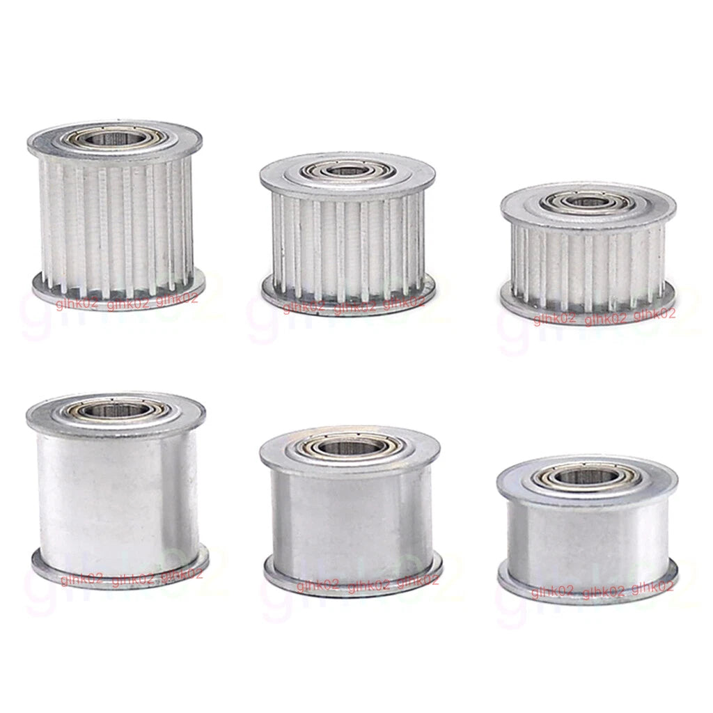 8M Timing Belt Idler Pulleys 15-30 Teeth Smooth 16 21 27 32mm Wide 5-25mm Bore