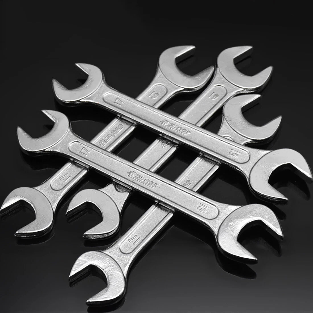 Ultra-thin Double Open Wrench Auto Repair Double Headed Spanner Drive Shaft Tool