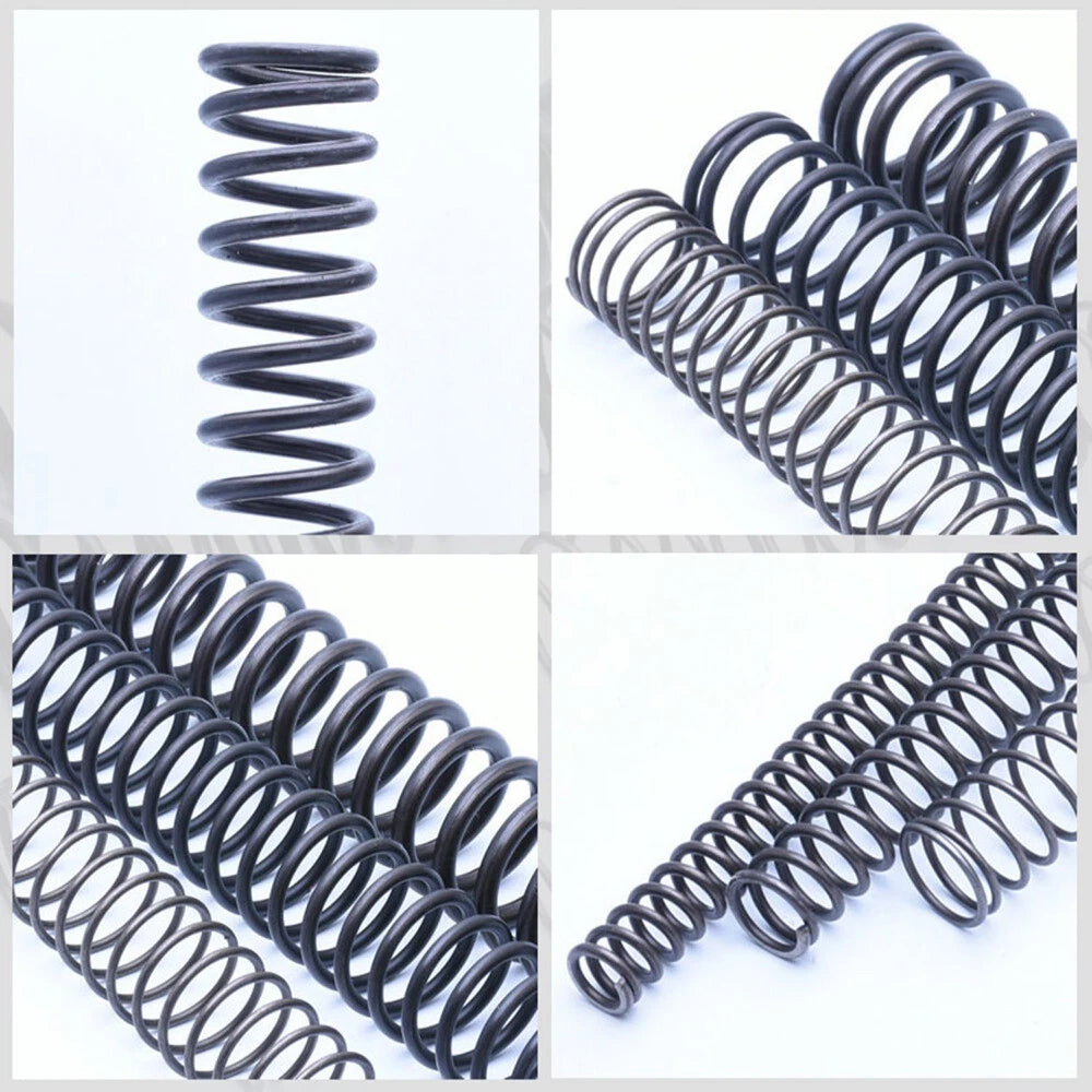 Black Compression Spring 1.5-4mm Wire Diameter Pressure Spring 110-400mm Length