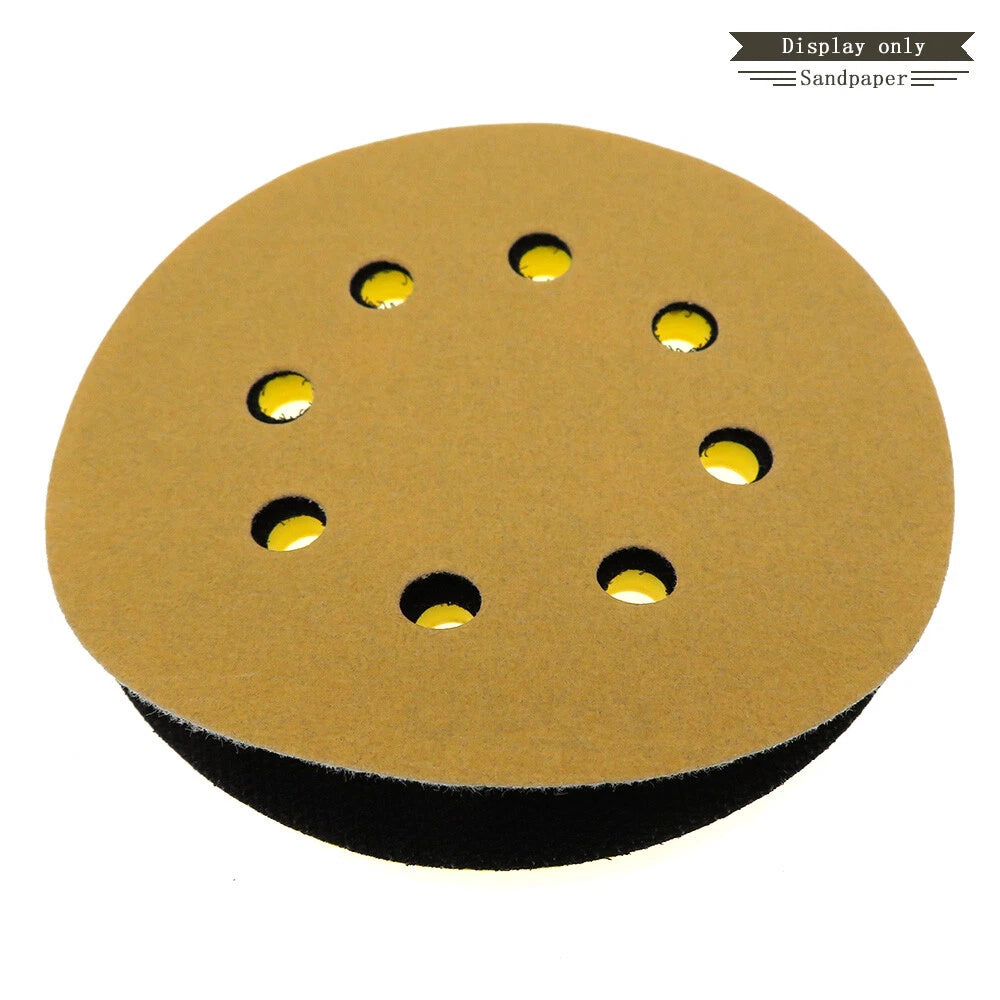 8 Hole 125mm Hook and Loop Sanding Discs 40 - 1000 Grit 5 inch Orbital Sandpaper