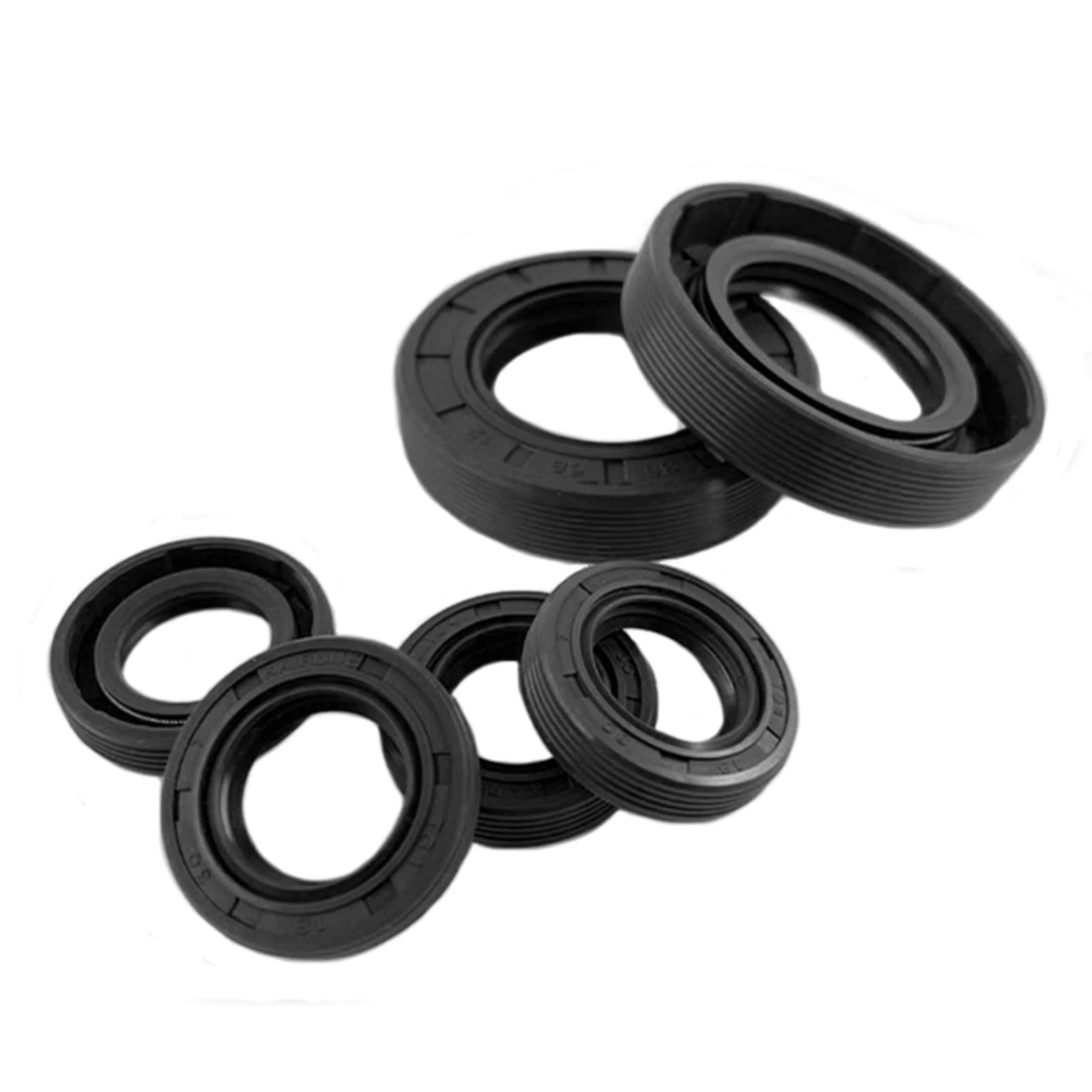 TC Double Lip Oil Seal NBR 70 — ID 17mm Rotary Shaft Seal, Multiple OD & Heights