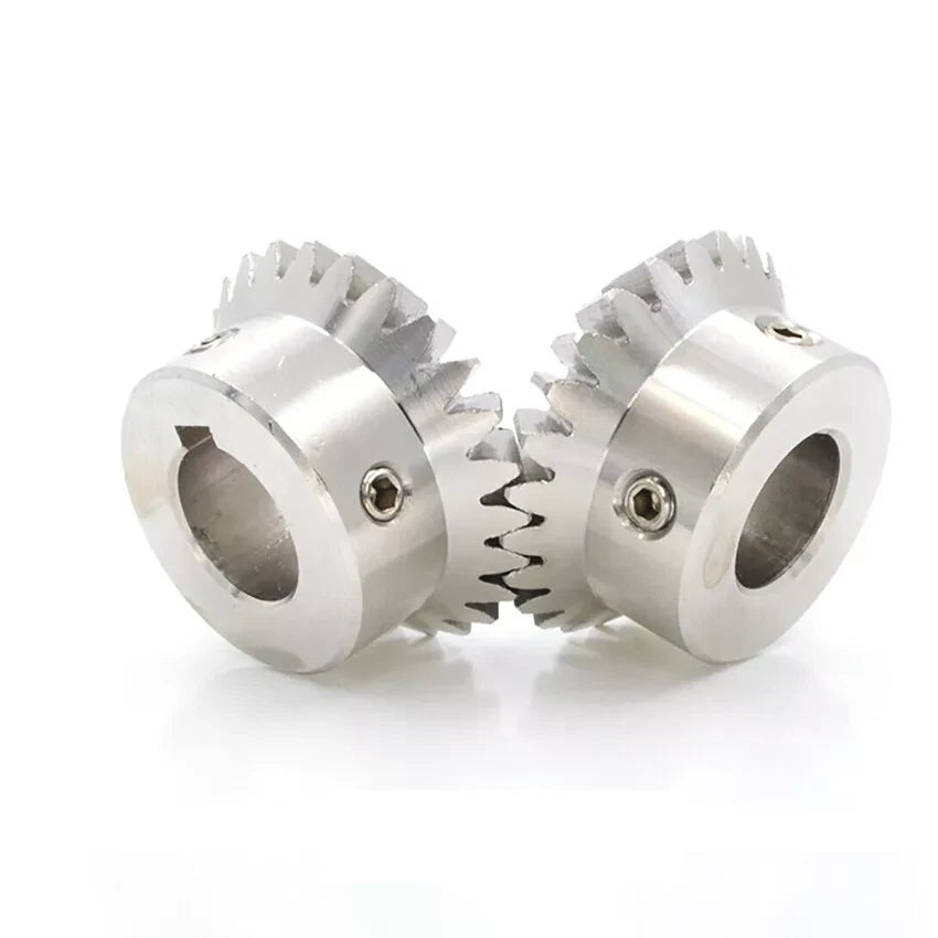 Bevel Gear Stainless Steel 0.8/1/1.5/2/2.5/3 Mod 1:1 Pairing 15/20/25/30 Teeth