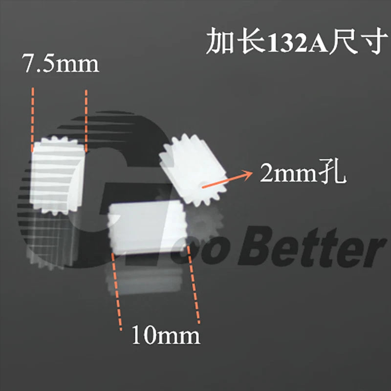 Plastic Spindle Gear Module 0.5 Mod Spur Gears for Toy Parts Car Motor Robot DIY