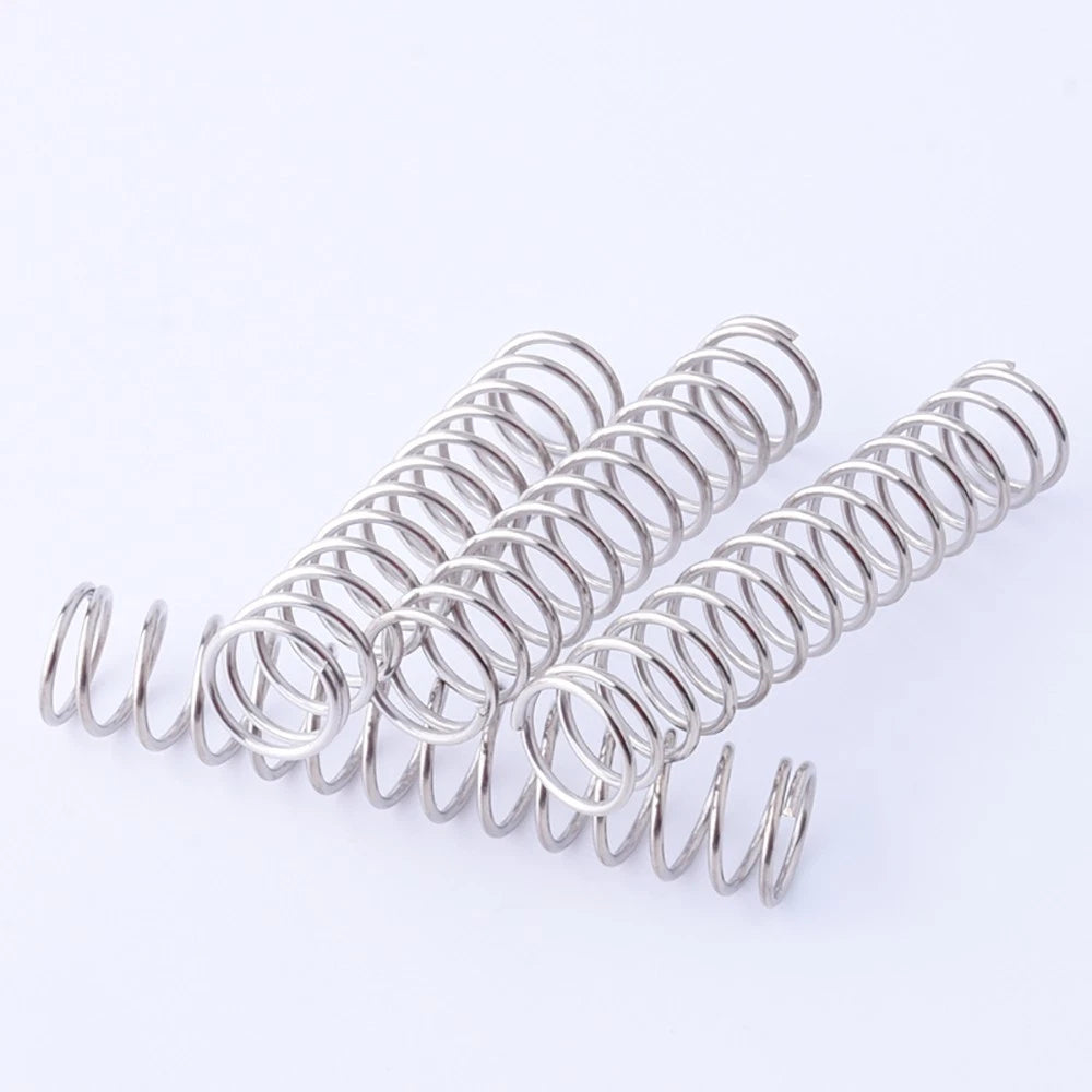 10pcs Compression Spring Wire Diameter 0.7-0.8mm & Length 5-50mm Pressure Small