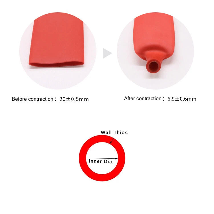 3:1 Ratio Dual Wall Adhesive Heat Shrink Tubing – Glue Lined Heatshrink Sleeving