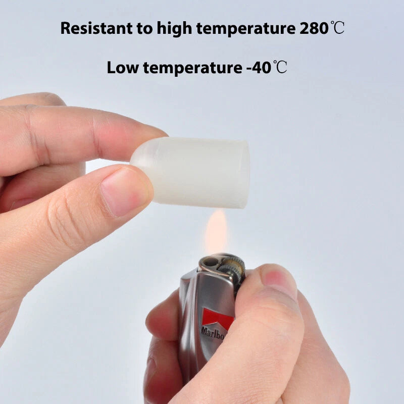 Silicone End Blanking Protective Cover – Elastic Screw Round Sleeve Caps, Insulated, High Temp 280°C (M0.5 to M56, White)