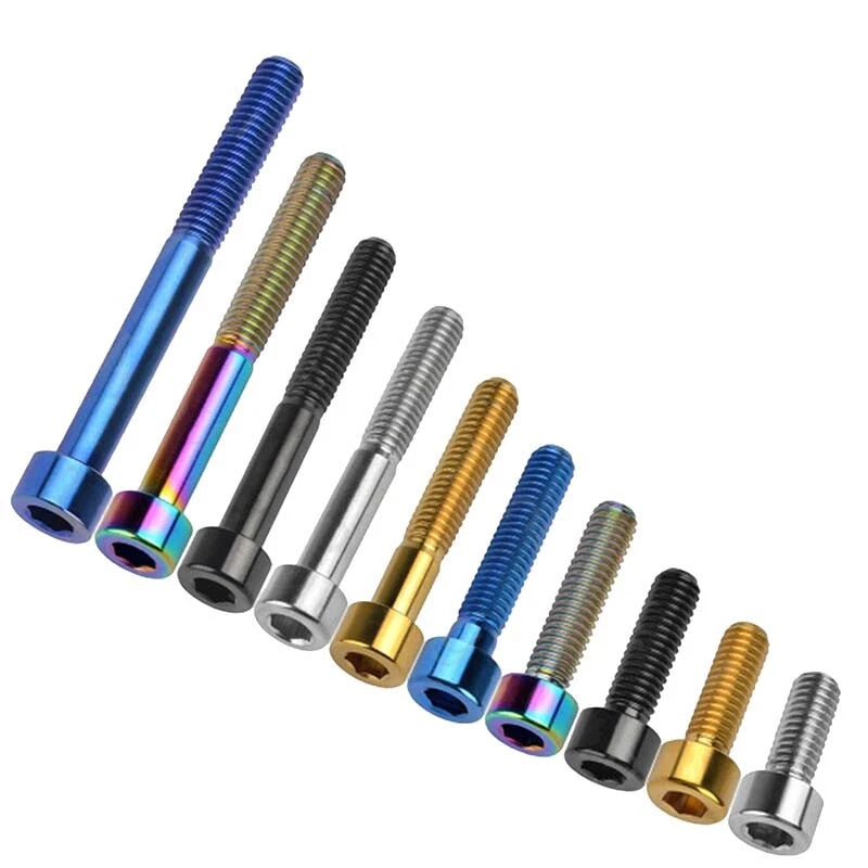 M6 M8x10-70mm Titanium Bolts Socket Cap Head Allen Ti Machine Screws Metric