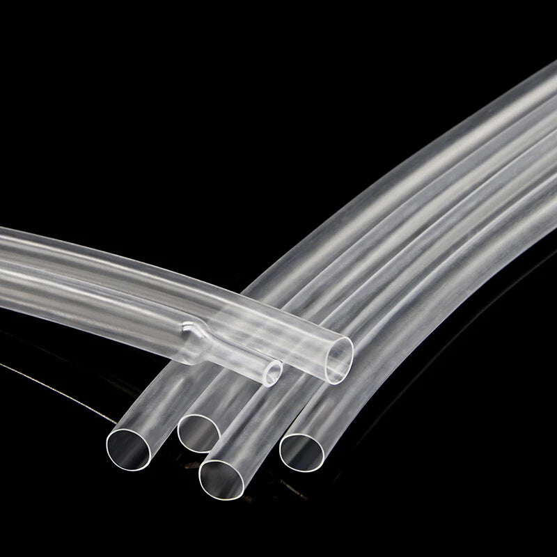 Clear Heat Shrink Tubing 2:1 Ratio — 1mm to 10mm, Multiple Lengths