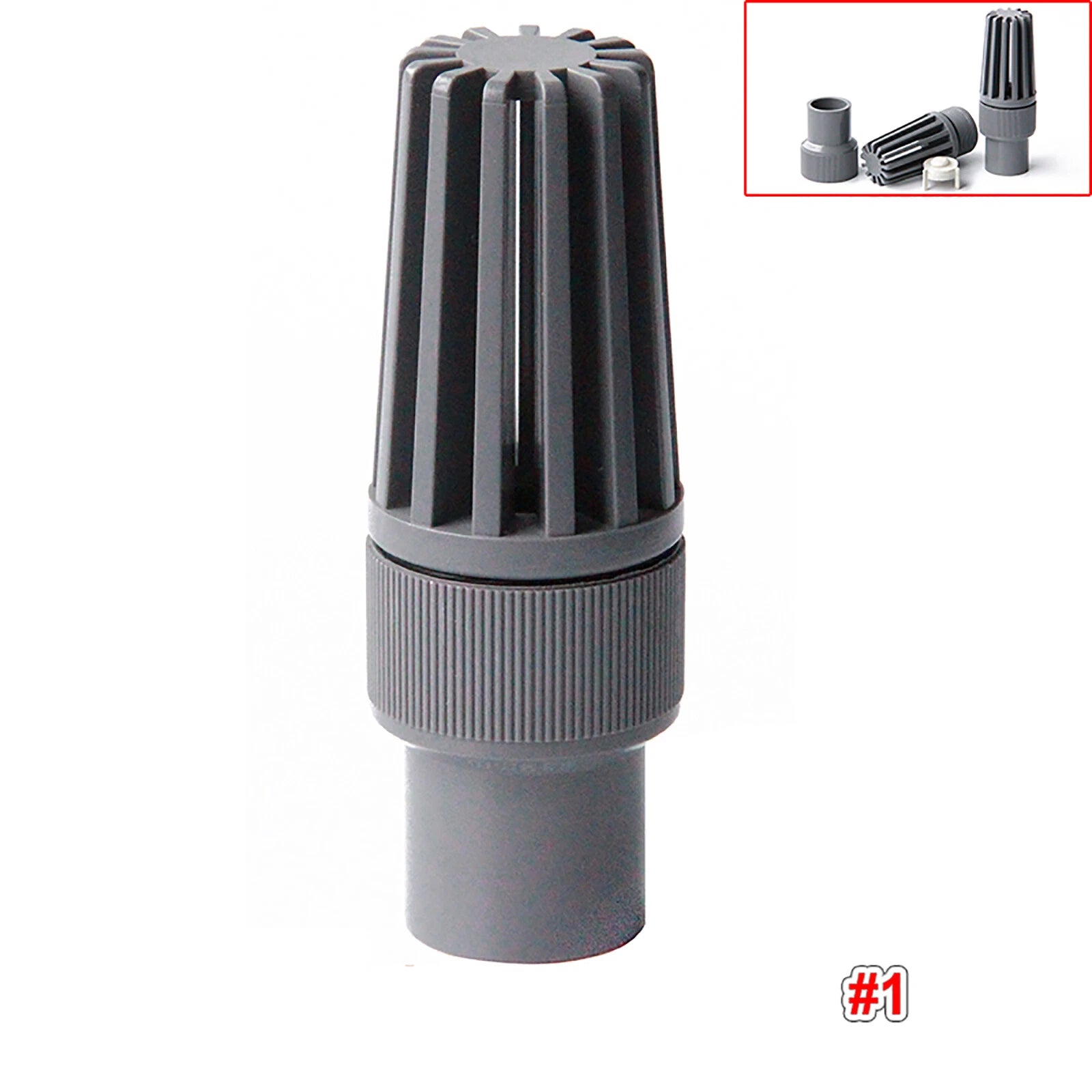 PVC Check Valve One Way Non-return Valve Water Adhesive Fittings Bottom Valves