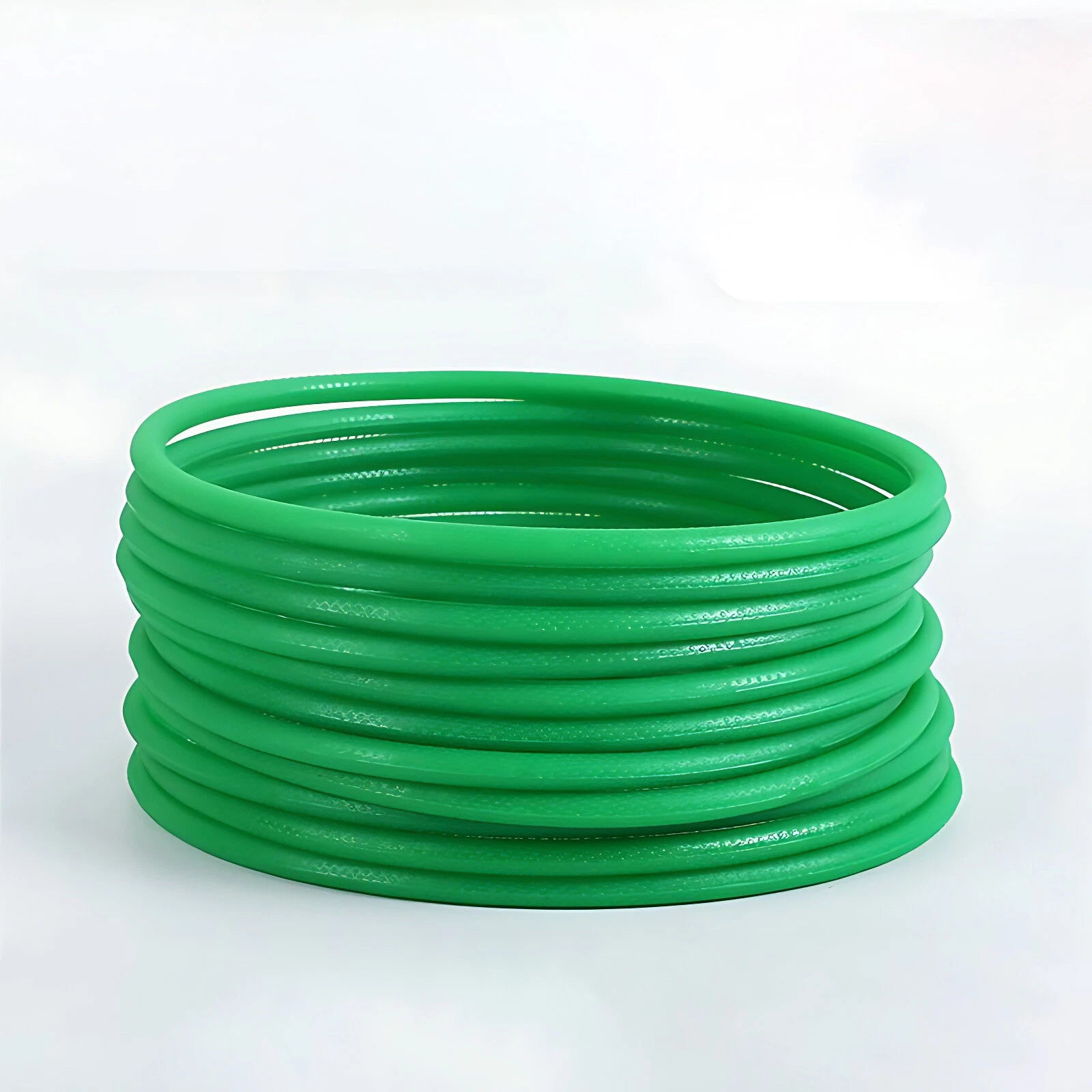 PU Round Belt Green Polyurethane Drive Belting Close Loop — 2mm to 10mm Diameter