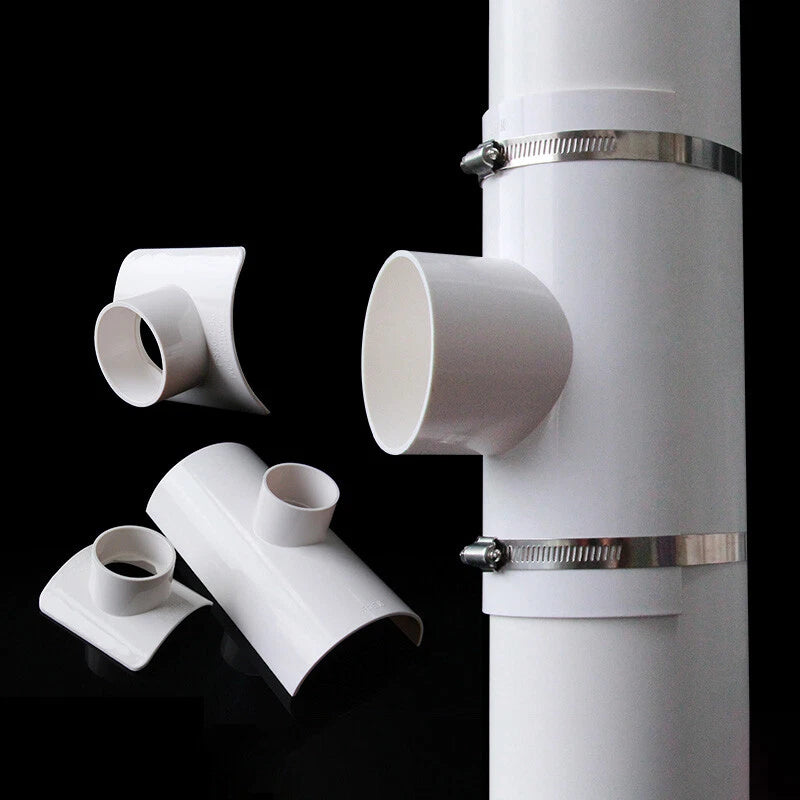 PVC Repair Pipe Fitting Reducing Tee Reducer Drain Pipe Fittings White 50-200mm