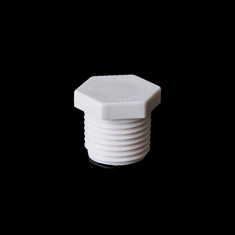 PVC Threaded Male BSP Pipe Fitting - End Cap Stop End Bung Water pipe fittings