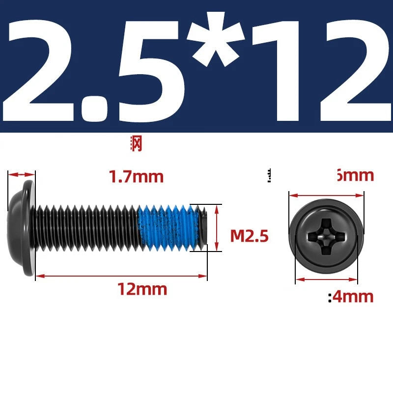 M2–M6 Flanged Button Head Screws – Carbon Steel, Phillips Drive, Nickel or Black Zinc Plated