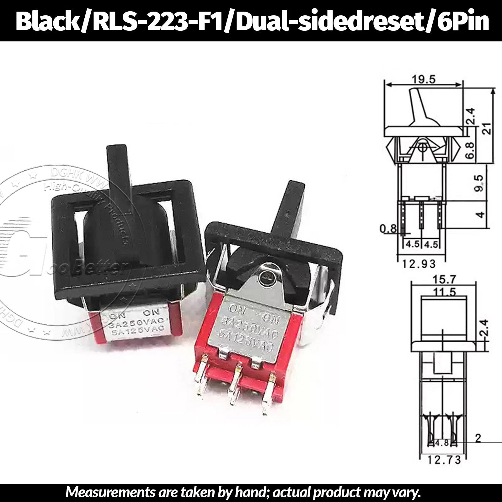 Miniature Toggle Switch — SPST/SPDT, 2–12 Pin, MTS/E-TEN/RLS Series, 79 Types