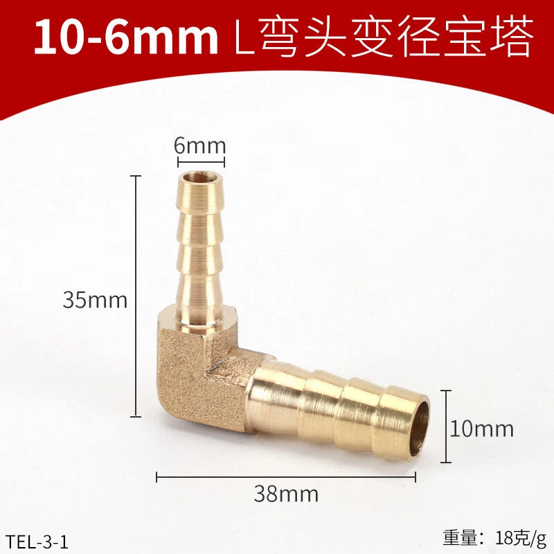 Brass Reducing Hose Fittings – Straight, L, T & Y Connectors for Gas & Air Tube