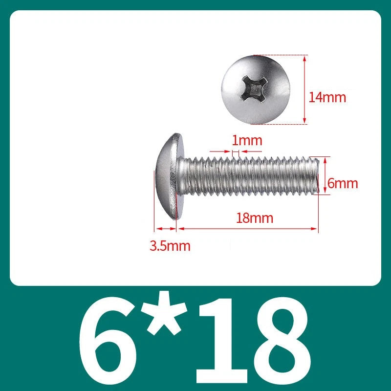 Phillips Flat Head Machine Screws M2-M8 | A2/A4 Stainless Steel