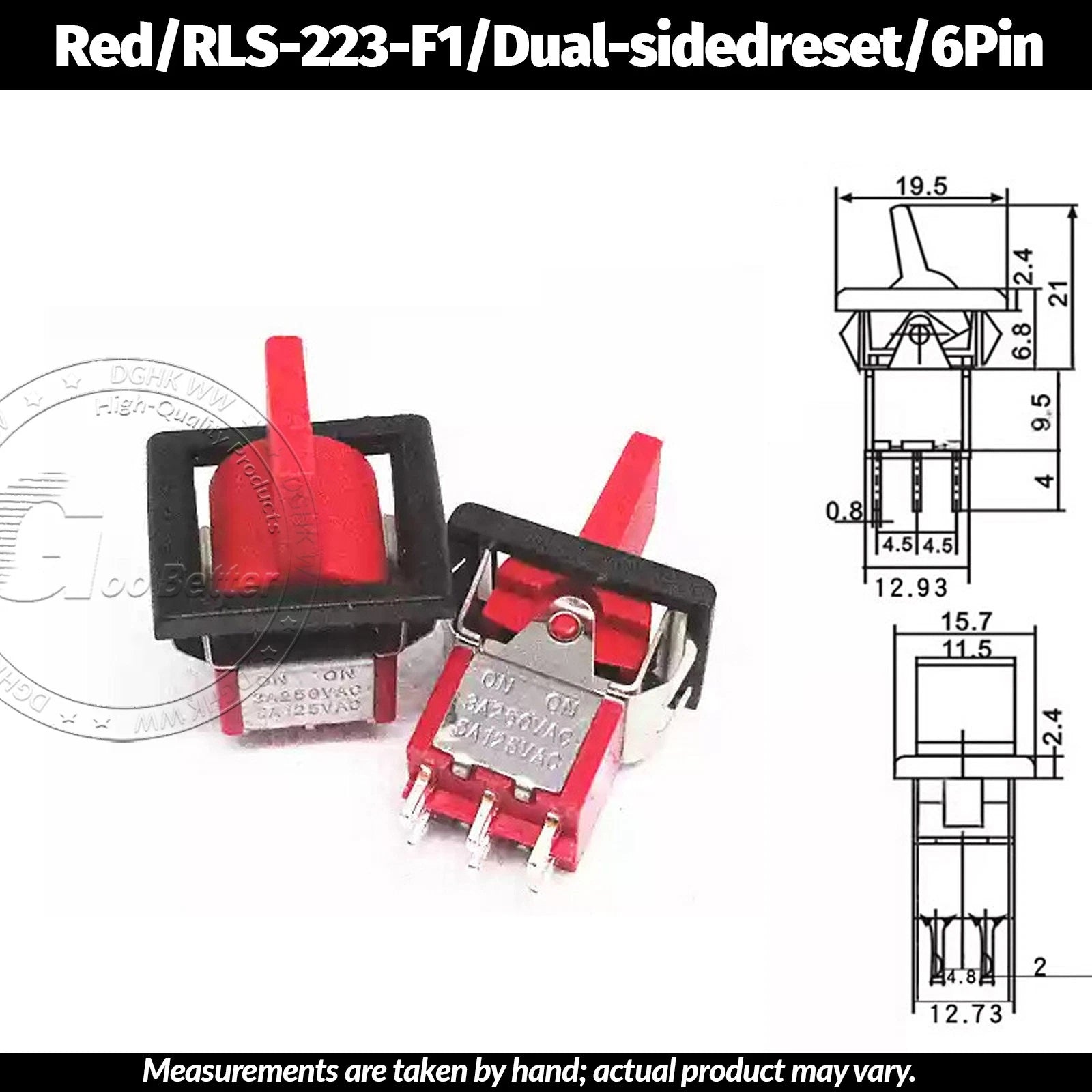 Miniature Toggle Switch — SPST/SPDT, 2–12 Pin, MTS/E-TEN/RLS Series, 79 Types