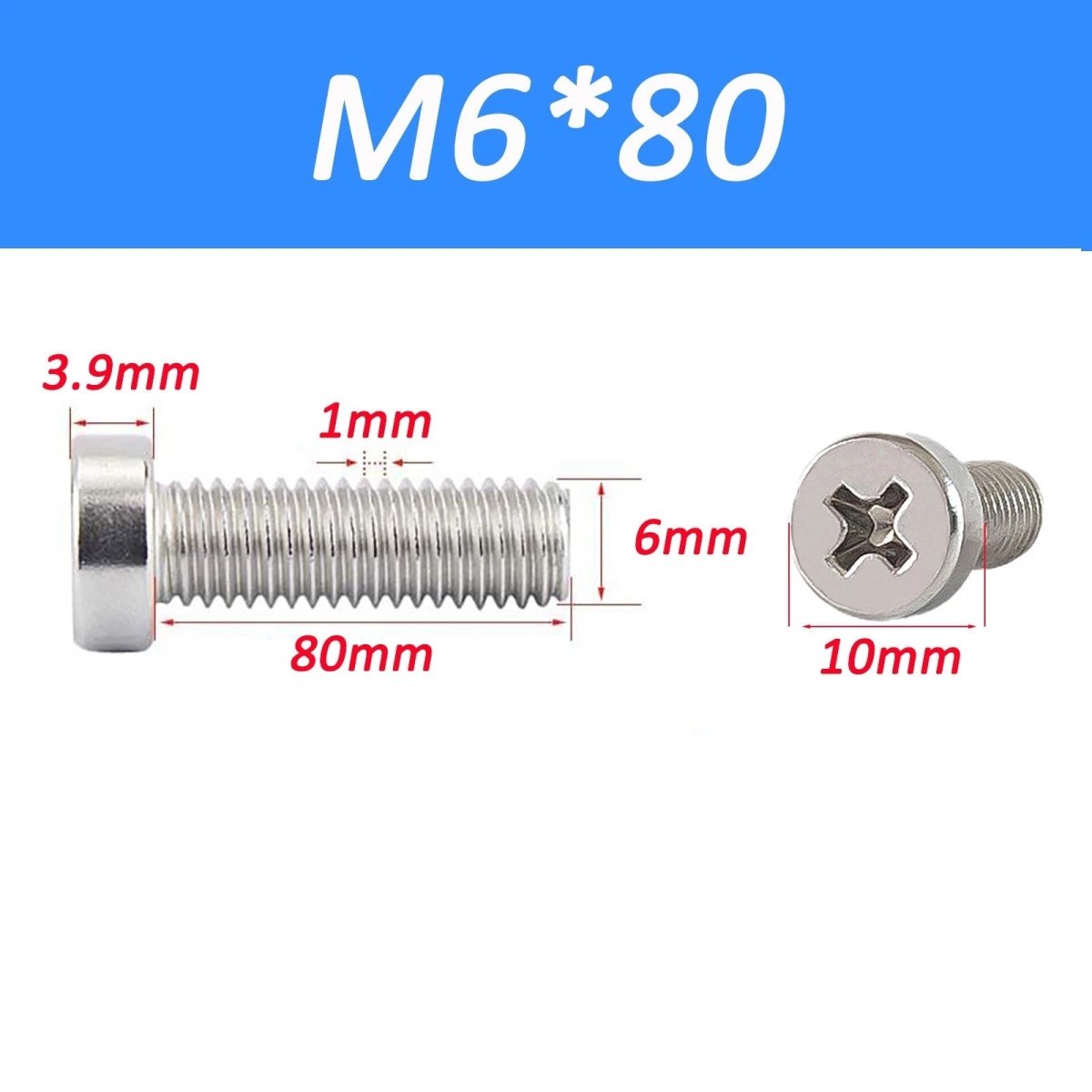 A2 Stainless Steel Cheese Head Phillips Machine Screws | M2–M8 Metric Bolts - HomeDIYer