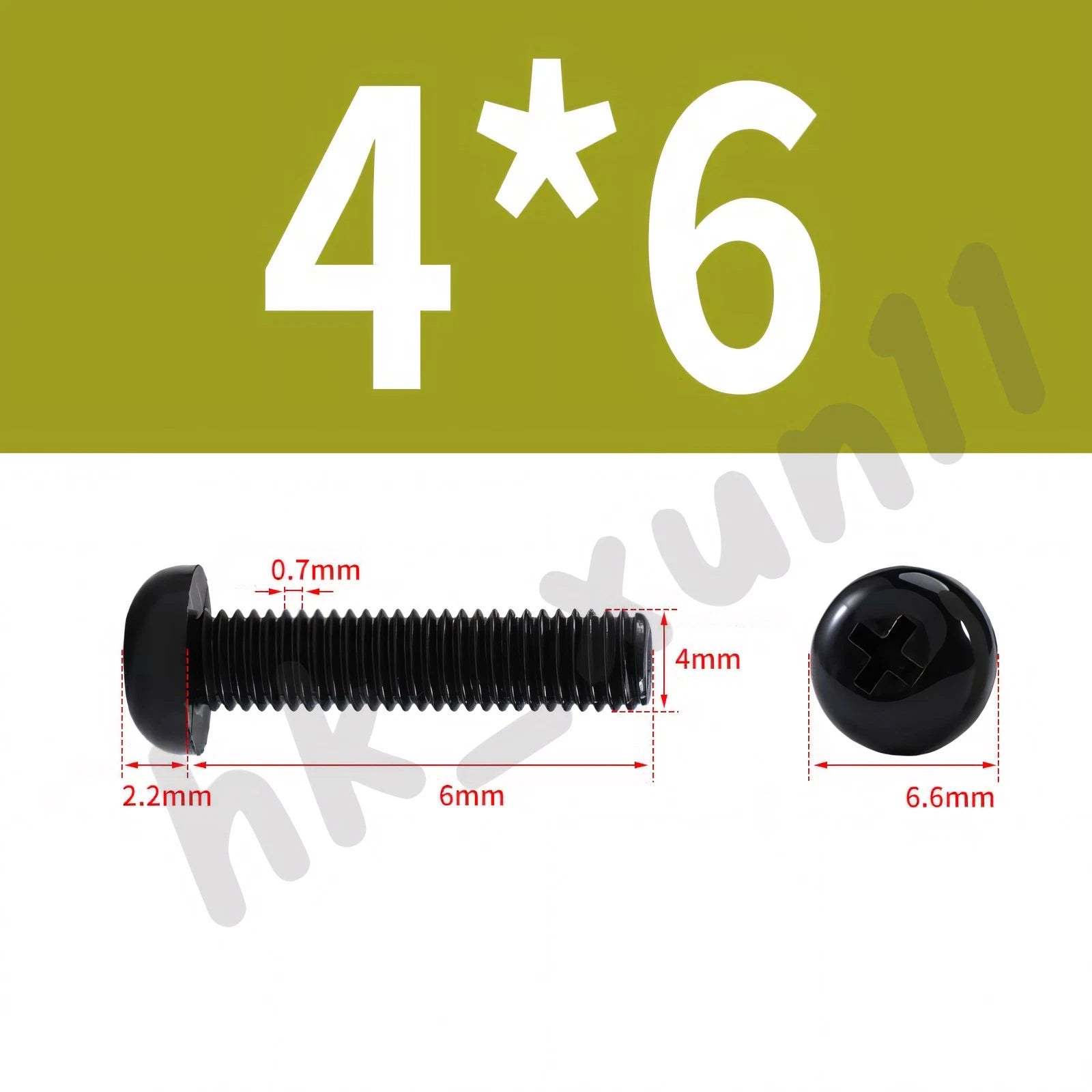 White/Black Nylon Phillips Machine Screws – M2 to M6, Plastic Round Pan Head Bolts