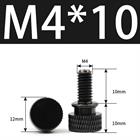 M3 M4 Anodized Aluminum Thumb Screws — Knurled Head Hand Bolts for PC Case, Fishing Rigs & DIY Projects