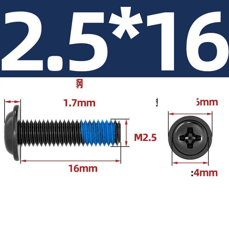 M2–M6 Flanged Button Head Screws – Carbon Steel, Phillips Drive, Nickel or Black Zinc Plated